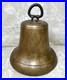 Antique Brass Signal Bell with Clapper Repaired Hanger No Maker's Mark