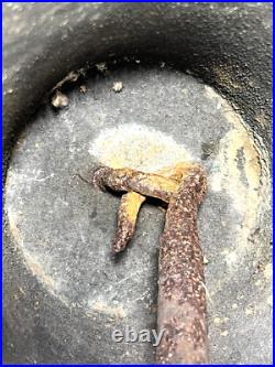 Antique Brass Signal Bell with Clapper Repaired Hanger No Maker's Mark