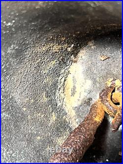 Antique Brass Signal Bell with Clapper Repaired Hanger No Maker's Mark