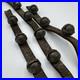 Antique Brass Sleigh Bells 13 Bells Leather Straps Early 1900s Horse Christmas