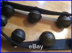 Antique Brass Sleigh Bells -15 Bells