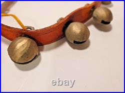 Antique Brass Sleigh Bells 18 Bells 33 Long FREE SHIPPING