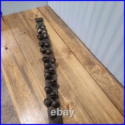 Antique Brass Sleigh Bells 21 Bells Double Row