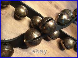 Antique Brass Sleigh Bells -25 Bells