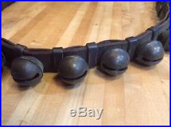 Antique Brass Sleigh Bells 45 Bells