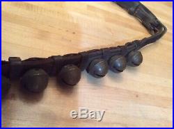 Antique Brass Sleigh Bells 45 Bells