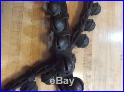 Antique Brass Sleigh Bells 45 Bells