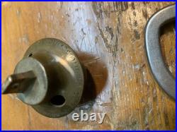 Antique Brass Sleigh Bells- Circuit Rider Unique Mushroom Shape-Etched Phrases