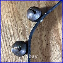 Antique Brass Sleigh Bells Horse 14 Carriage Bells Christmas Country Farm Origin