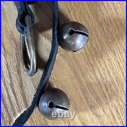 Antique Brass Sleigh Bells Horse 14 Carriage Bells Christmas Country Farm Origin