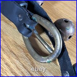 Antique Brass Sleigh Bells Horse 14 Carriage Bells Christmas Country Farm Origin