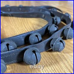 Antique Brass Sleigh Bells Horse 31 Carriage Bells Vintage Christmas Country