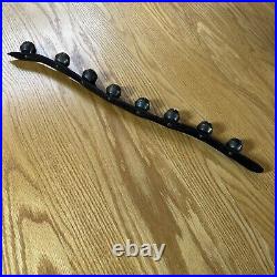 Antique Brass Sleigh Bells Horse Harness Leather Carriage Bells Christmas Farm