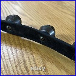 Antique Brass Sleigh Bells Horse Harness Leather Carriage Bells Christmas Farm