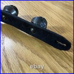 Antique Brass Sleigh Bells Horse Harness Leather Carriage Bells Christmas Farm