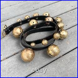 Antique Brass Sleigh Bells Horse Harness With 15 Graduated Bells, # 1 -#15