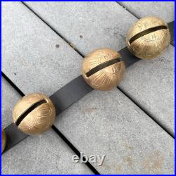 Antique Brass Sleigh Bells Horse Harness With 15 Graduated Bells, # 1 -#15