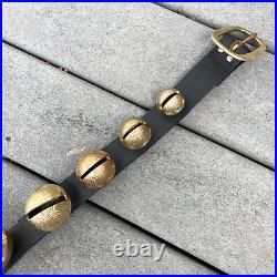 Antique Brass Sleigh Bells Horse Harness With 15 Graduated Bells, # 1 -#15