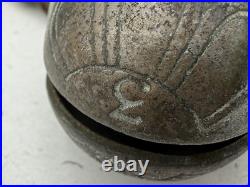 Antique Brass Sleigh Bells Leather Strap 35 Crotal Christmas Bells #3, #4 A110
