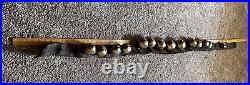 Antique Brass Sleigh Bells On Leather Strip 80