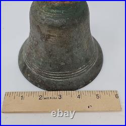 Antique Brass Spring Door Bell Country Store Shop Keeper Hanging