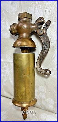 Antique Brass Steam Whistle 10 No Maker Markings