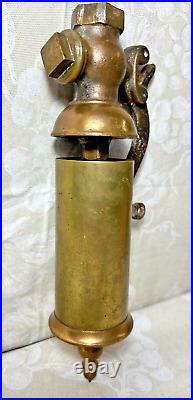 Antique Brass Steam Whistle 10 No Maker Markings