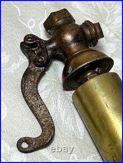 Antique Brass Steam Whistle 10 No Maker Markings