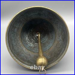 Antique Brass Temple Made Sanctuary Latin Bell Zen Meditation Animals Design