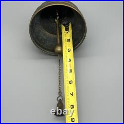 Antique Brass Temple Made Sanctuary Latin Bell Zen Meditation Animals Design