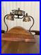 Antique Brass Tiered Horse Drawn Carriage Bells On Wooden Display Mount