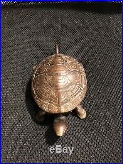 Antique Brass Tortoise desk Hotel Table bell