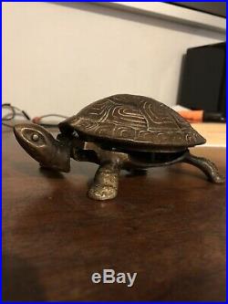 Antique Brass Tortoise desk Hotel Table bell