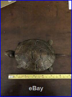 Antique Brass Tortoise desk Hotel Table bell