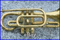 Antique Brass Tuba Couesnon Early 1900s With Case L14.6inch Bell 4.7inch
