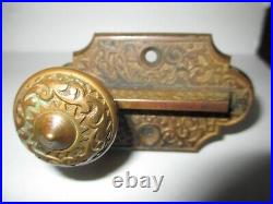 Antique Brass Victorian Strike Doorbell Ringer & Lever Pat. 1872 B2