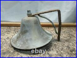 Antique Brass or Bronze Ship's Bell As Found. Great Sound! Great Look
