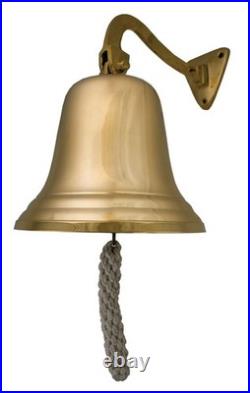 Antique Brass over Cast Aluminum metal Large Nautical Bell