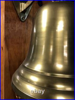 Antique Brass over Cast Aluminum metal Large Nautical Bell