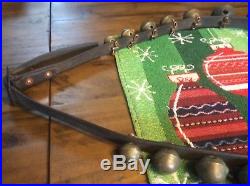 Antique Brass sleigh bells 19 Bells
