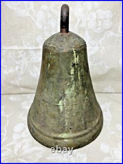 Antique Bronze Bell 7 Wide No Clapper