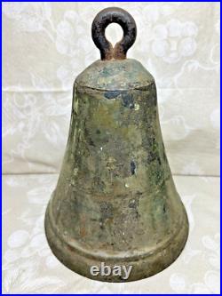 Antique Bronze Bell 7 Wide No Clapper