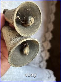 Antique Bronze Bell Collection 9-Piece Barn Find Relic Set