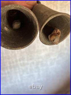 Antique Bronze Bell Collection 9-Piece Barn Find Relic Set