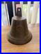Antique Bronze Bell Marked 1839 with Relief Scene Missing Clapper