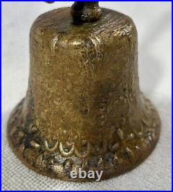Antique Bronze Bell Seahorse with Clapper Beautiful Tone. Special Find