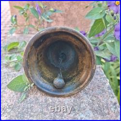 Antique Bronze Bell With Historical Reliefs and Figure 19th Century Antique Bronze Bell With Historical Reliefs and Figure 19th Century