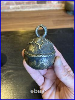 Antique Bronze Brass Cambodian Khmer Thailand Bell