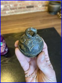 Antique Bronze Brass Cambodian Khmer Thailand Bell