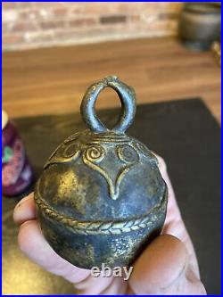 Antique Bronze Brass Cambodian Khmer Thailand Bell